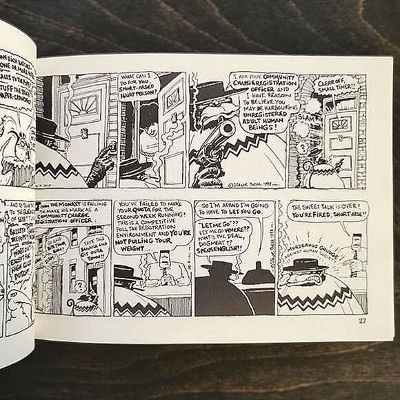Vtg Book | The Vengeance of If by Steve Bell black and white cartoon collection - Picture 8 of 8